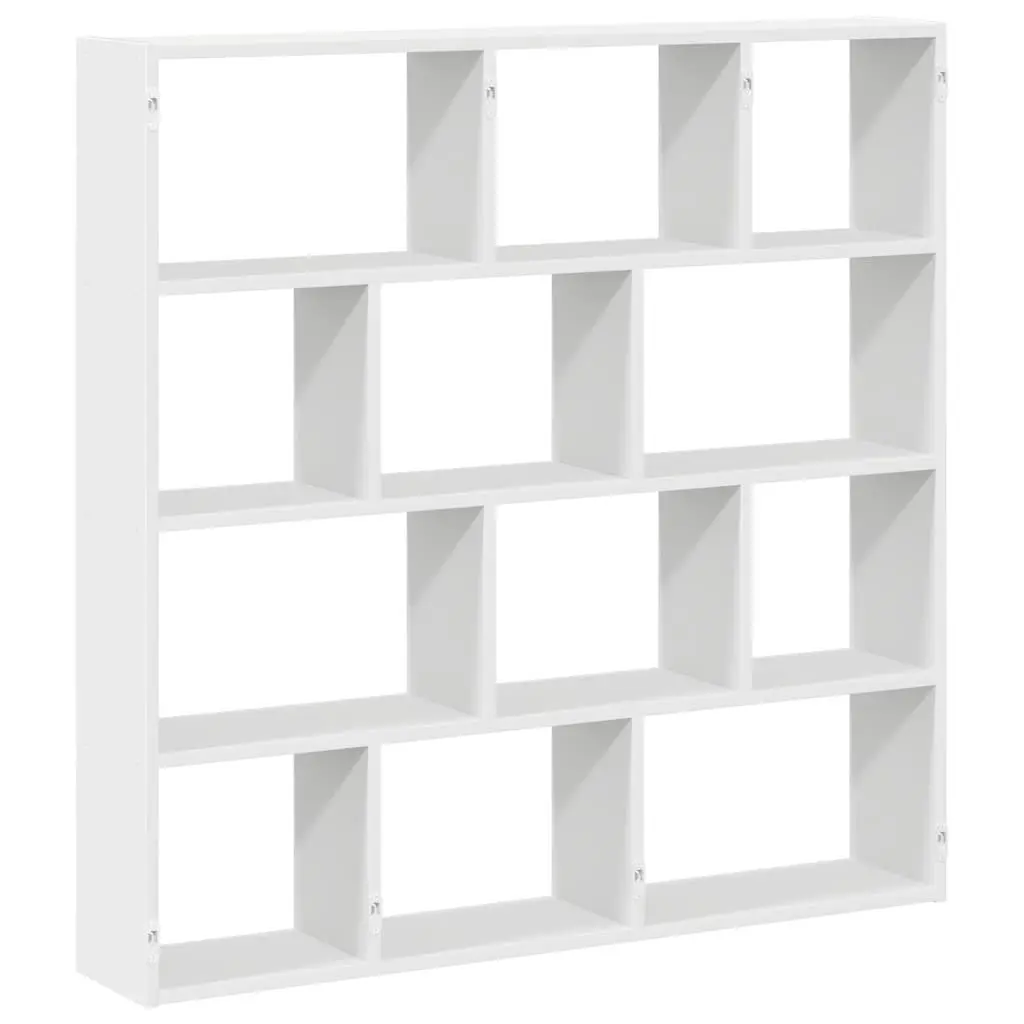 Wall Cube Shelf 12 Compartments White Floating Storage Organiser Unit for Living Room Bedroom