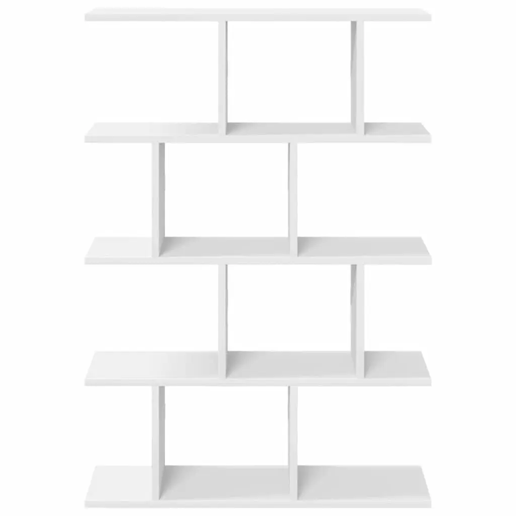 Wall-Mounted White Cube Shelf, 15 Compartments, Engineered Wood