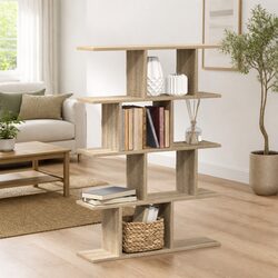 Wall Cube Shelf Dimensions: 15 Compartments, Brown
