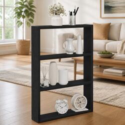 Wall Shelf Specifications: Black Floating Storage 43x9x60 cm
