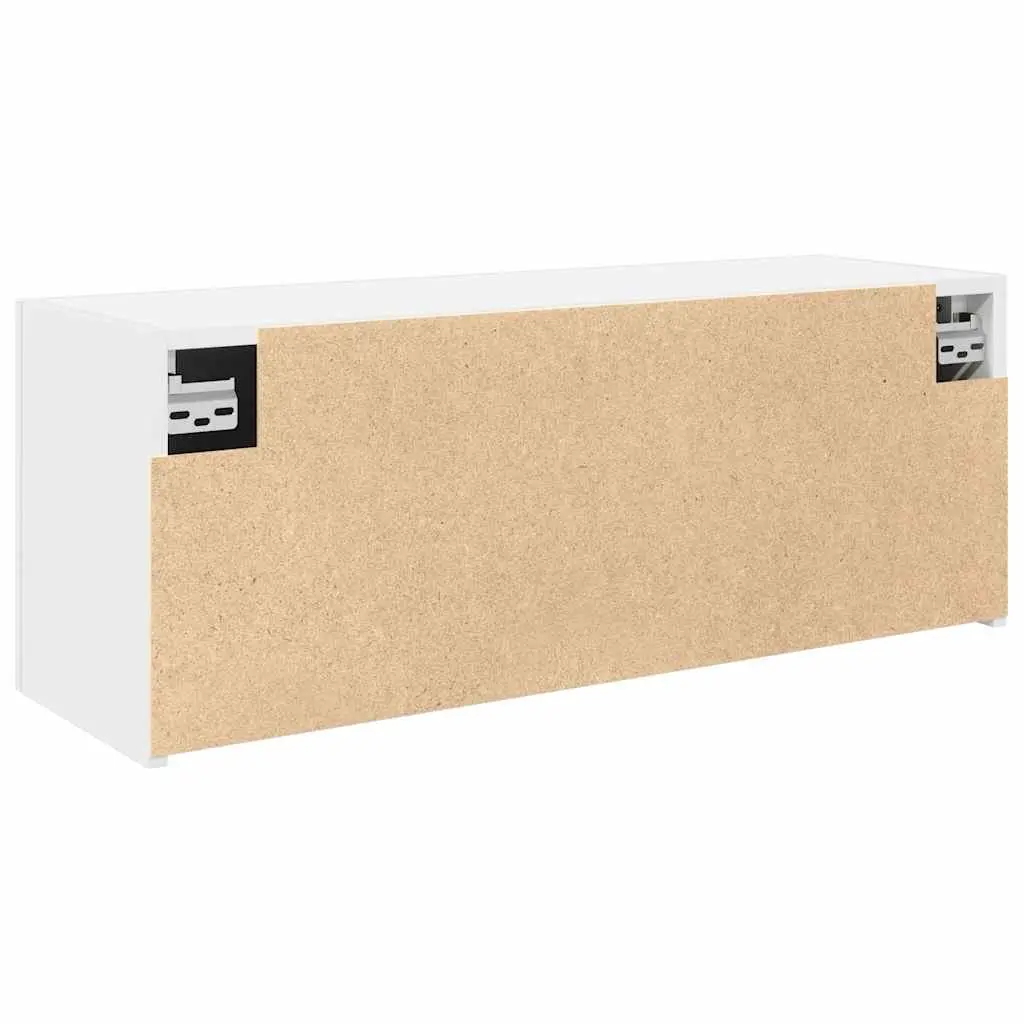 Bathroom Cabinet Storage Unit Engineered Wood White 80x25x30cm