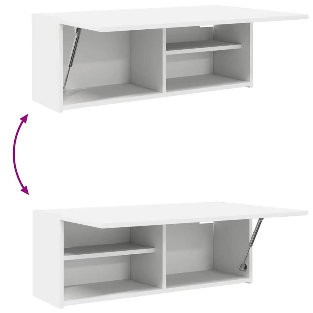 Bathroom Cabinet Storage Unit Engineered Wood White 80x25x30cm