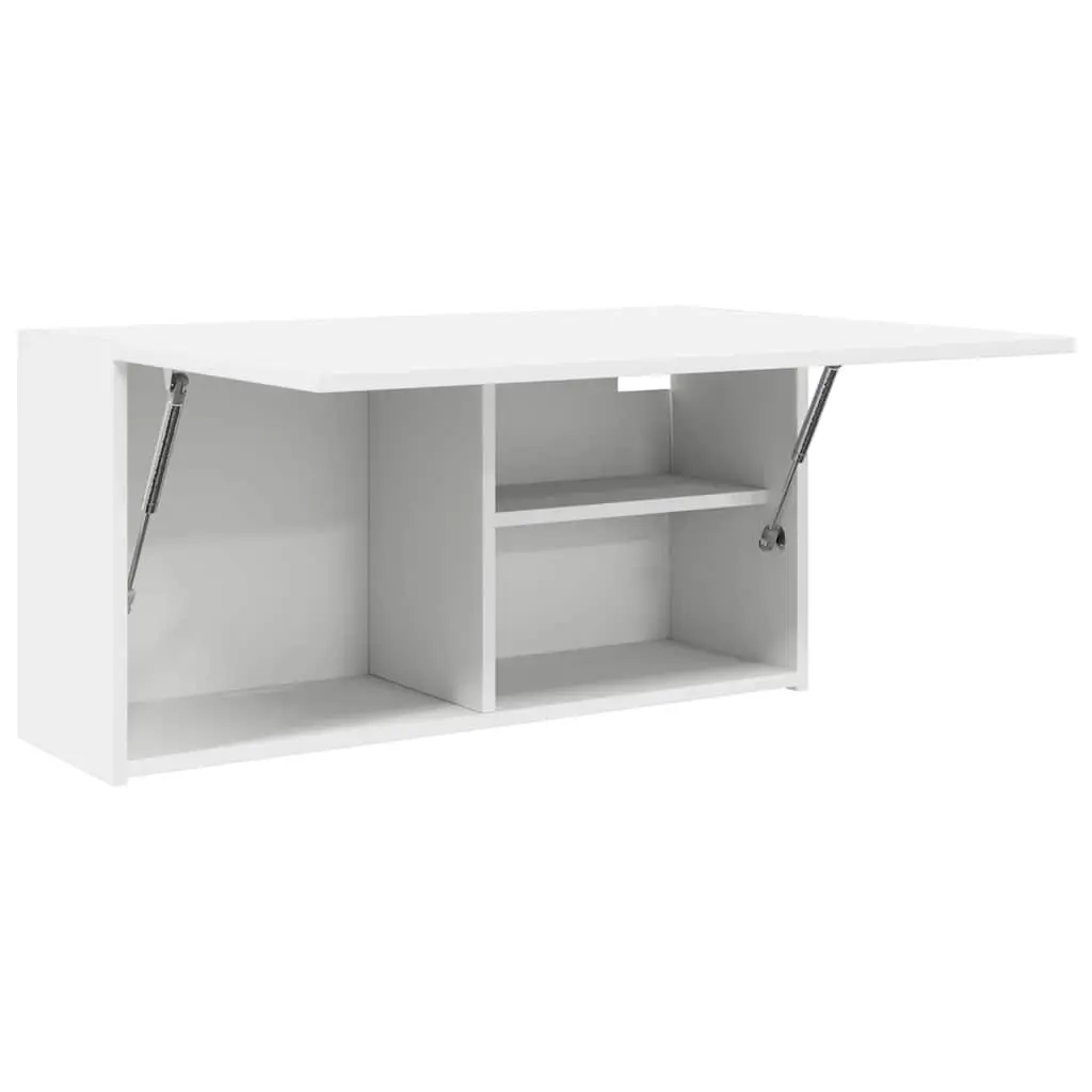 Bathroom Wall Cabinet White Storage Organizer Vanity Unit 80x25x40 cm