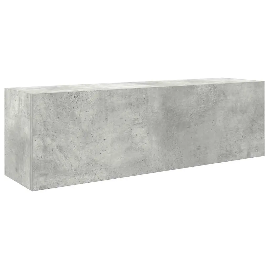 Engineered Wood Bathroom Wall Cabinet 100x25x30 cm Grey