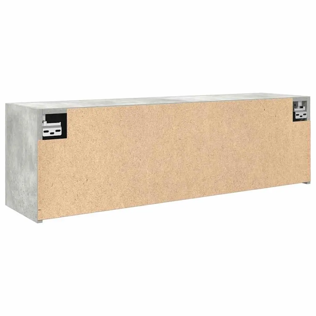 Engineered Wood Bathroom Wall Cabinet 100x25x30 cm Grey