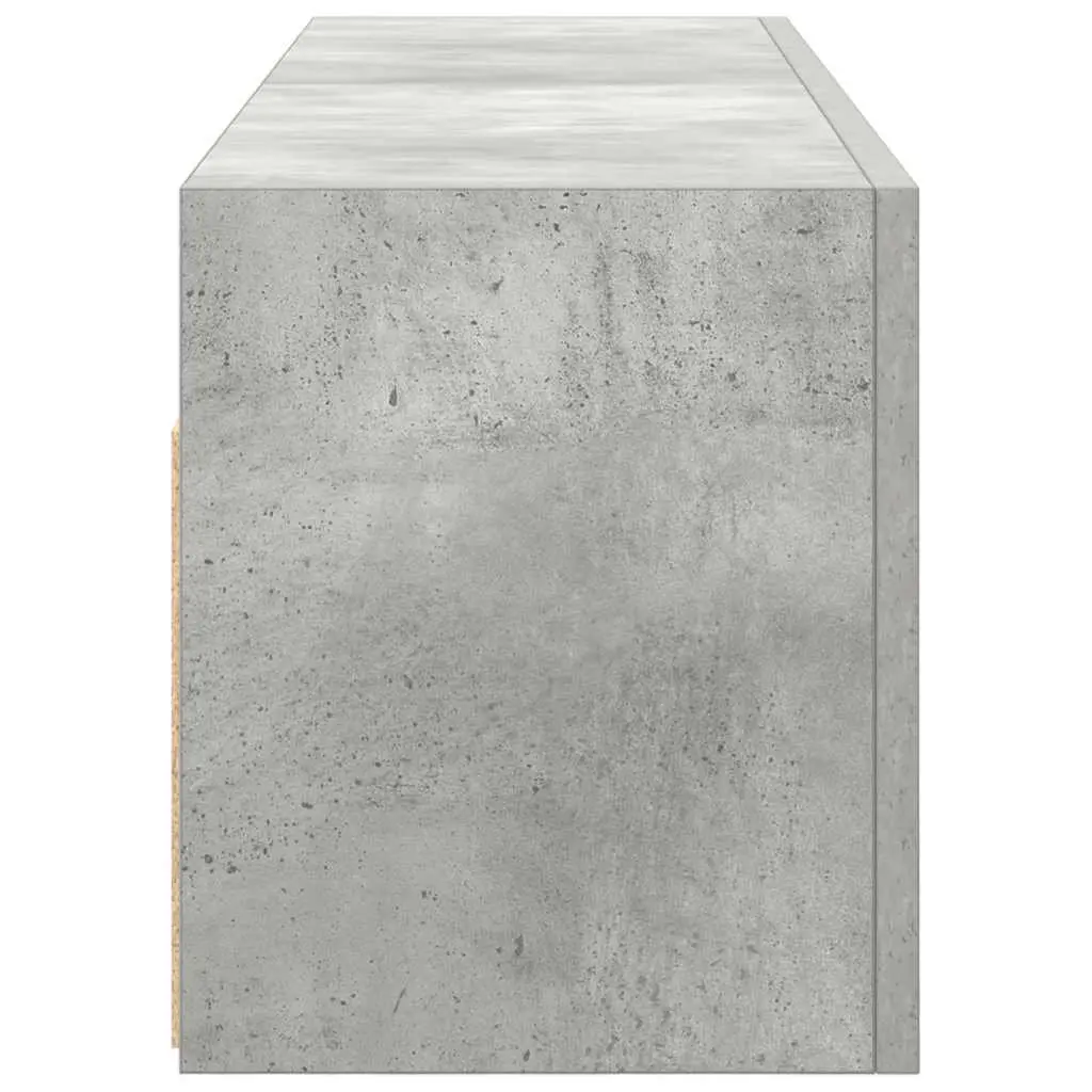 Engineered Wood Bathroom Wall Cabinet 100x25x30 cm Grey