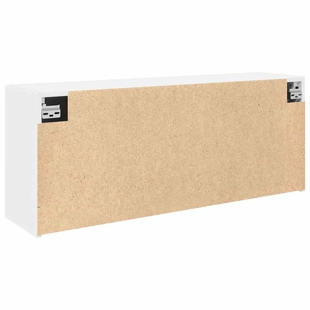 Bathroom Wall Cabinet White Engineered Wood Storage Vanity Unit 100x25x40cm