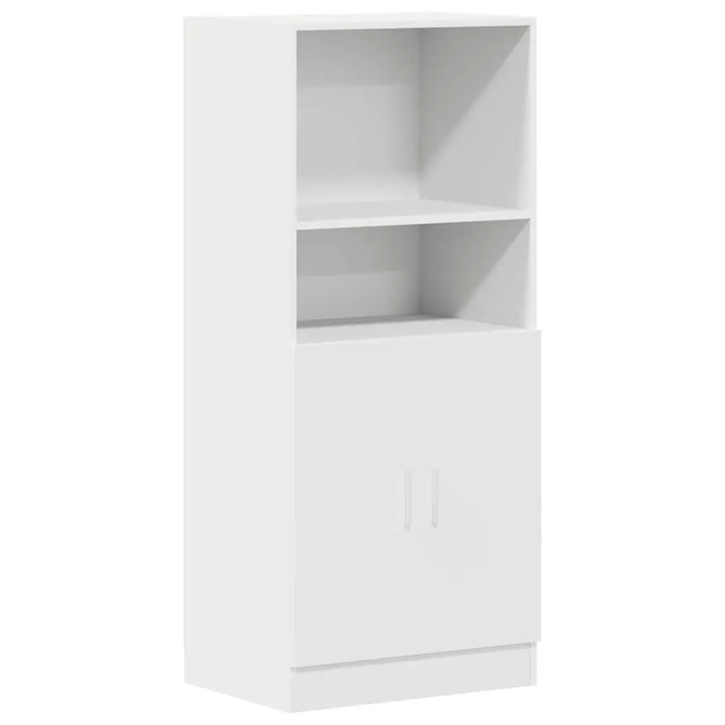 Kitchen Cabinet White Storage Unit Engineered Wood Cupboard Shelves Doors