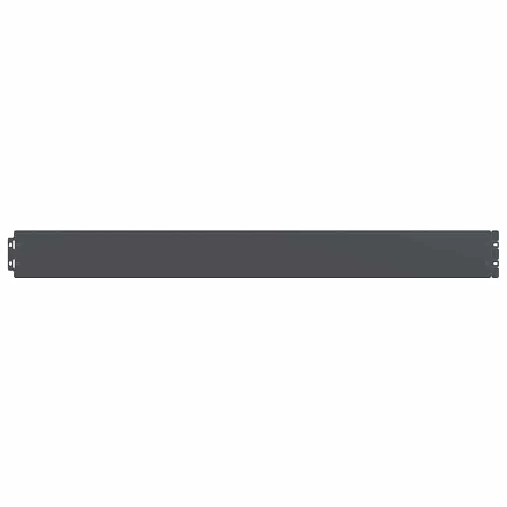 Lawn Edging 10 Pieces Garden Border Anthracite Cold-Rolled Steel Flexible Edgers