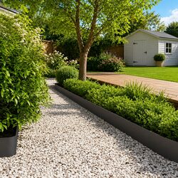 Cold-Rolled Steel Lawn Edging: 30 Pieces, 20x103cm Each