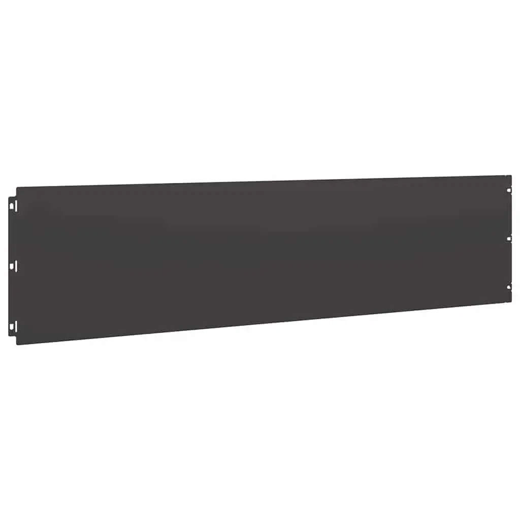 Lawn Edging Garden Use 25x103 cm Cold-rolled Steel Flexible Black 20 Piece