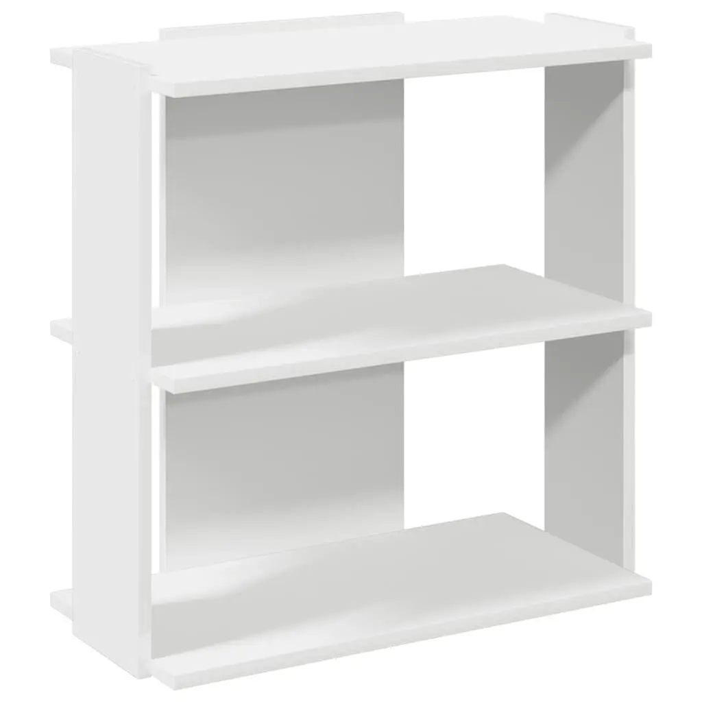 White 3-Tier Bookcase Storage Shelving Unit Display Organiser 60x30x60cm