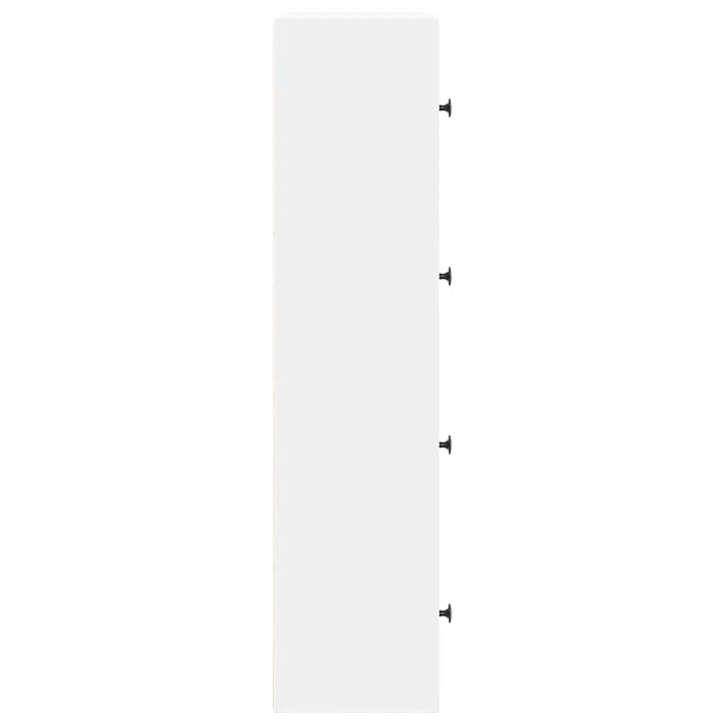 Bookcase White 40x24x102cm Storage Cabinet Shelving Unit