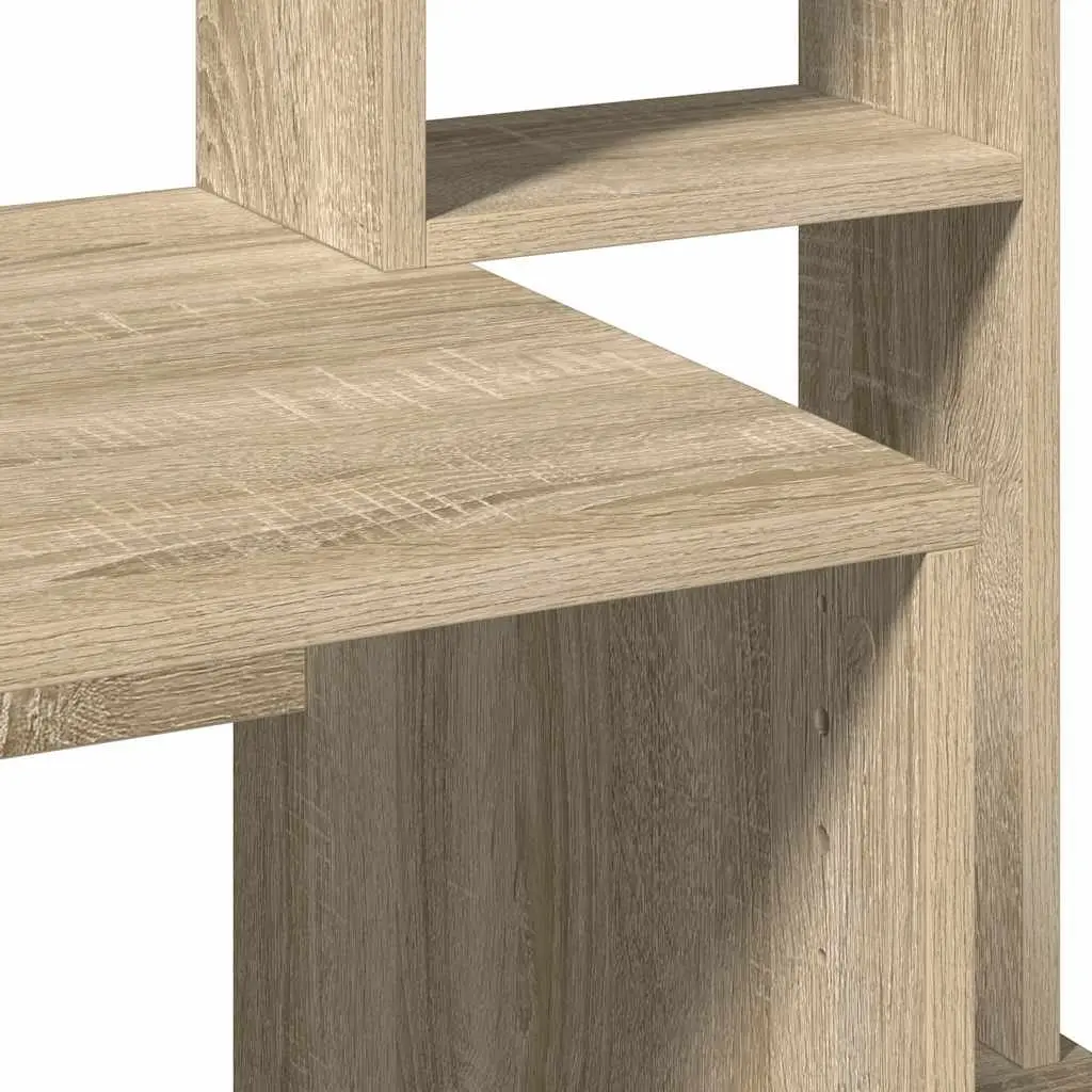 Brown Engineered Wood Desk 100x45x140 cm with Storage