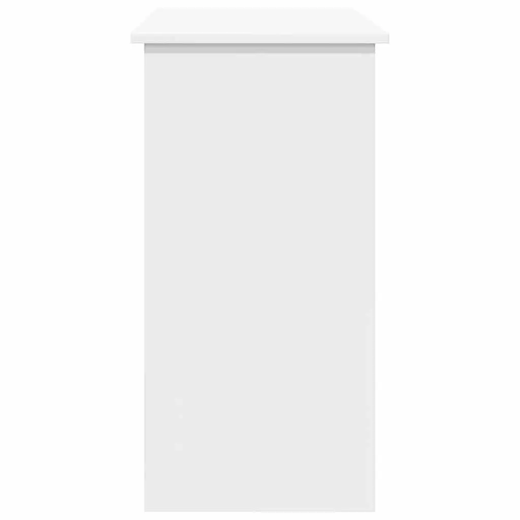 White Writing Desk 80x40x75 cm Office Study Table Engineered Wood Workstation