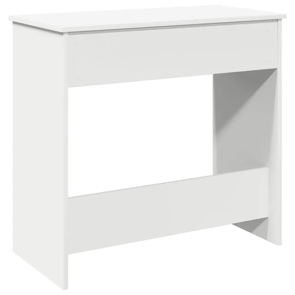 White Writing Desk 80x40x75cm Home Office Study Workstation Engineered Wood