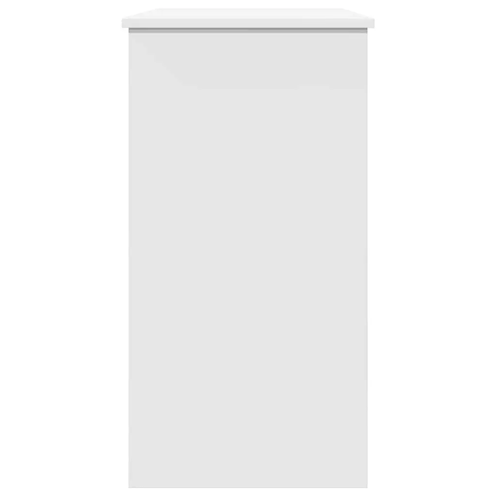 White Writing Desk 80x40x75cm Home Office Study Workstation Engineered Wood