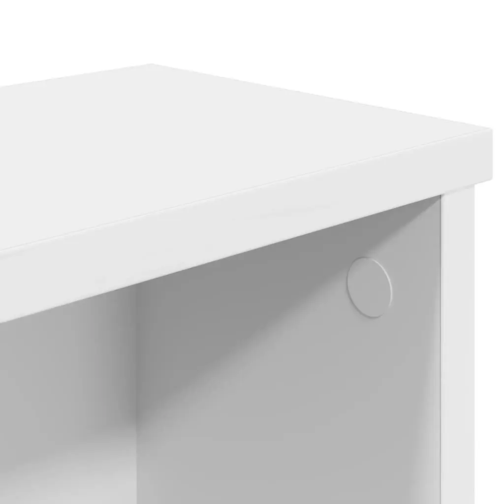 White Kitchen Utensil Rack Stackable Countertop Organiser Storage Shelf