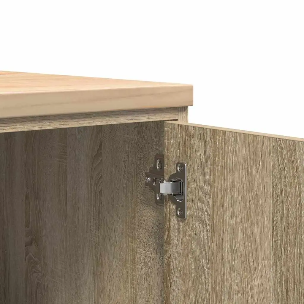 Garage Storage Cabinet Pine Sonoma Oak 60x51x85cm