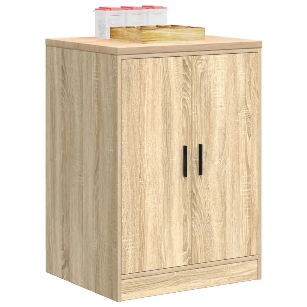 Garage Storage Cabinet Pine Sonoma Oak 60x51x85cm