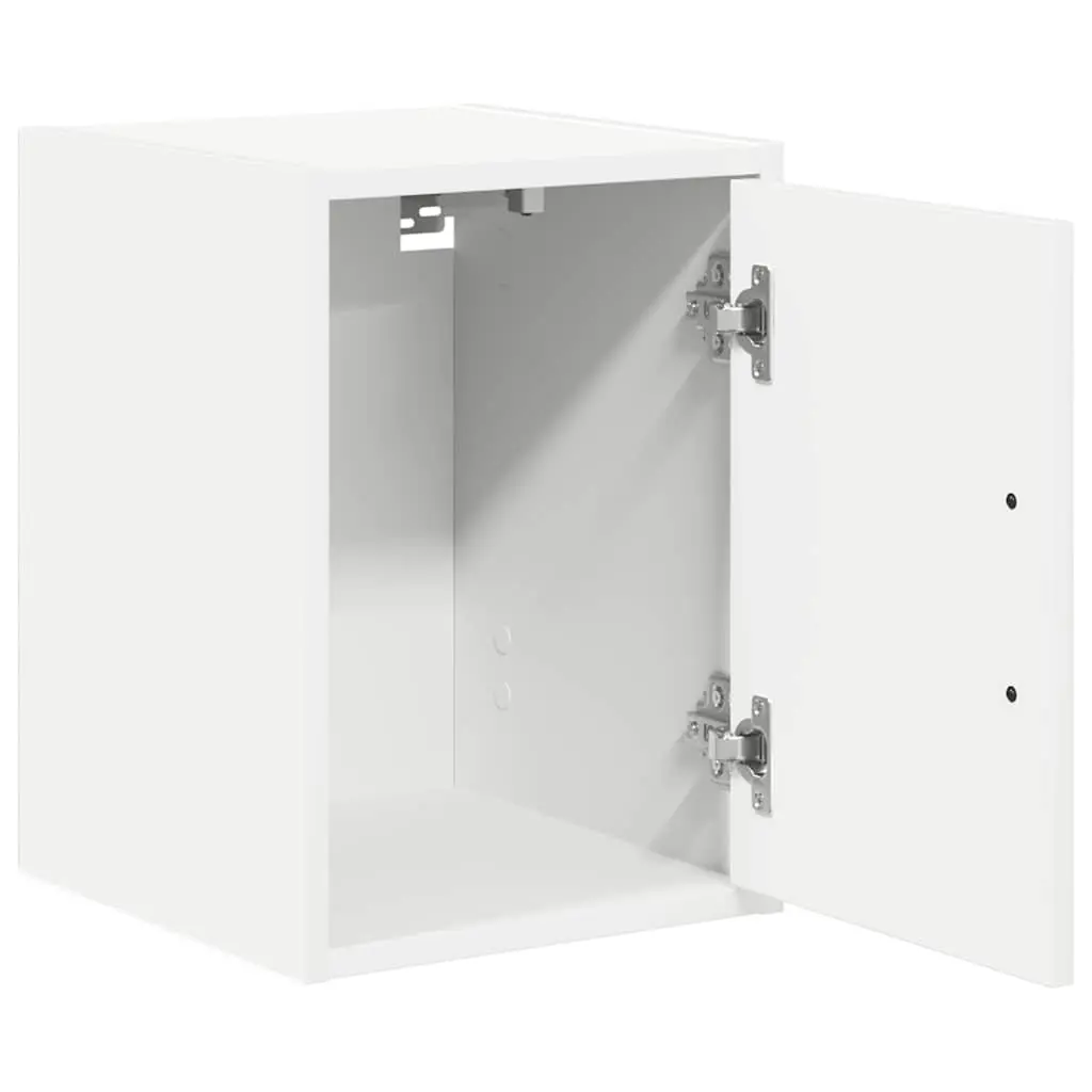 White Wall-Mounted Garage Cabinet
