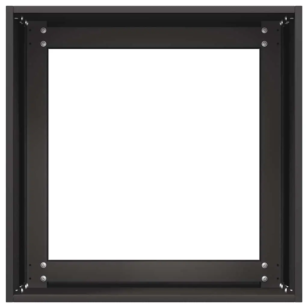 Planter Black 40x40x40 cm Raised Bed Garden Flower Box Cold-rolled Steel Open