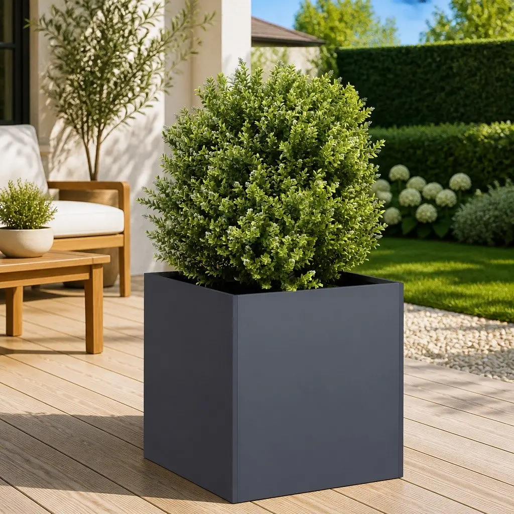 Cold-rolled Steel Planter Box Outdoor 40x40x40 cm