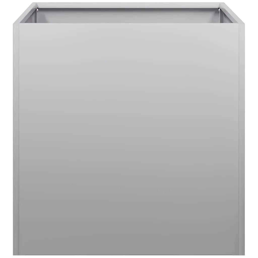 Galvanised Steel Planter Outdoor Garden 40x40x40 cm