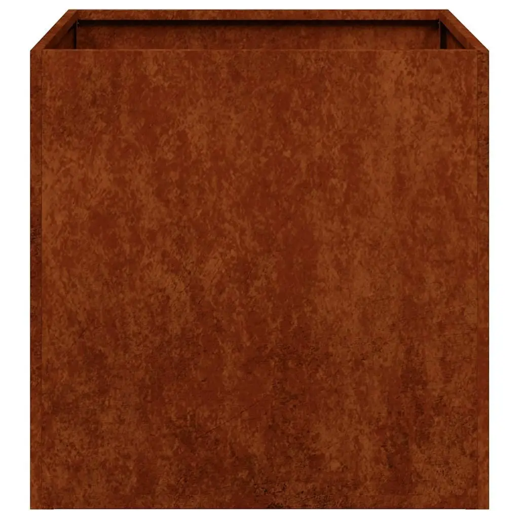 Raised Garden Bed Planter Box Outdoor Decor Brown 40x40x40cm Weathering Steel