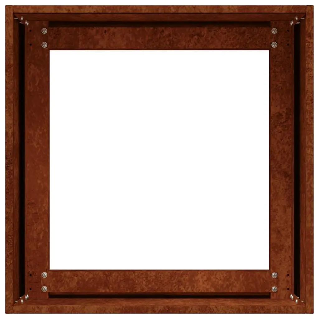 Raised Garden Bed Planter Box Outdoor Decor Brown 40x40x40cm Weathering Steel