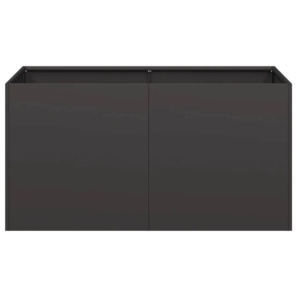 Planter for Garden Black 80x40x40 cm Cold-rolled Steel Raised Bed