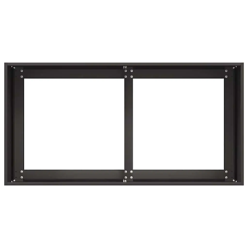 Planter for Garden Black 80x40x40 cm Cold-rolled Steel Raised Bed