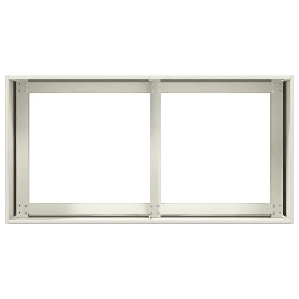 Raised Garden Planter Box Outdoor Use White 80x40x40cm Cold-rolled Steel