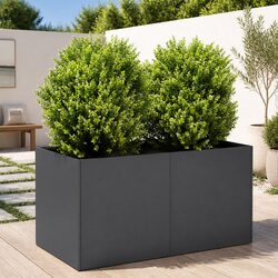 Cold-Rolled Steel Planter Bed 80x40x40cm - Anthracite