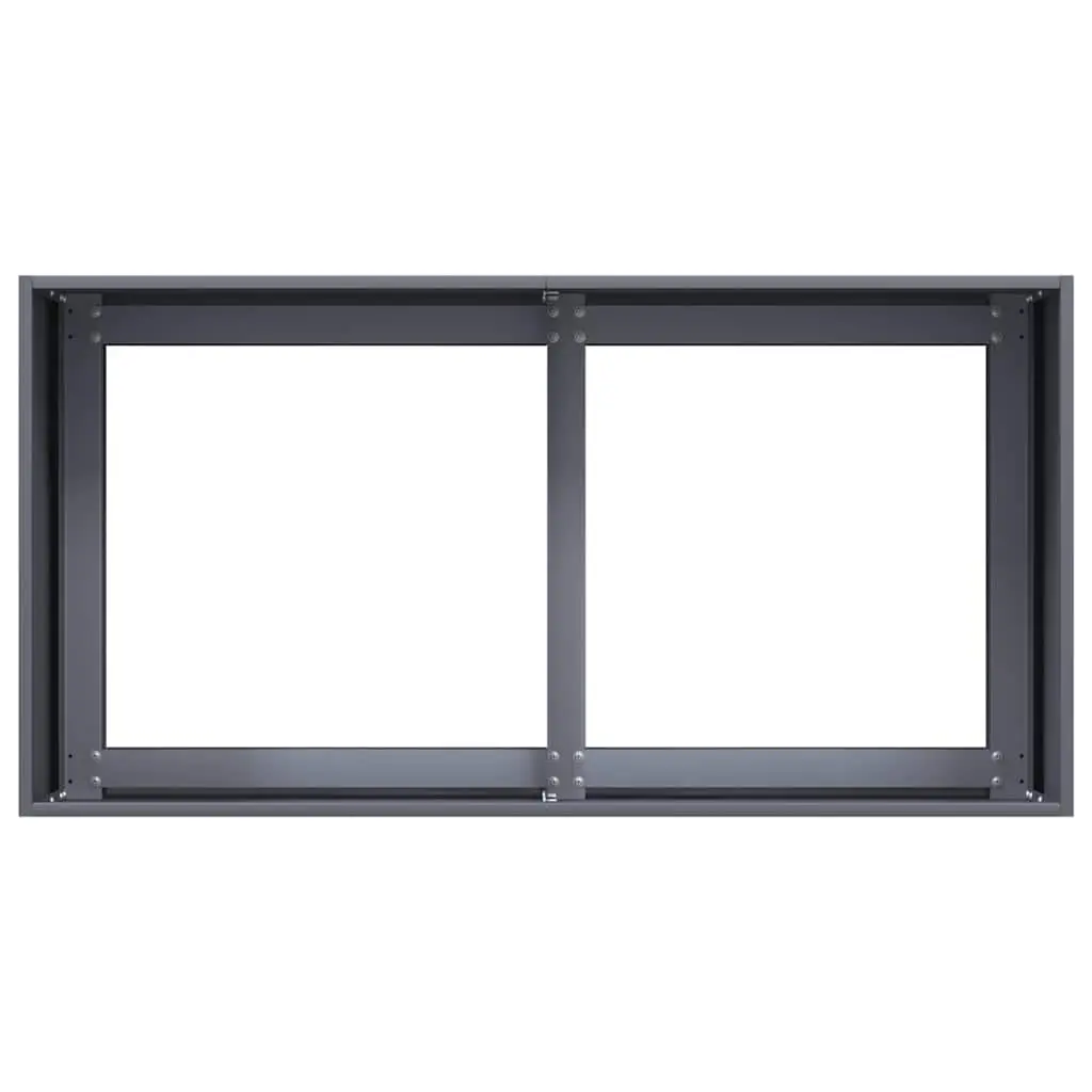 Cold-Rolled Steel Planter Raised Garden Bed Anthracite 80x40x40cm Outdoor Patio