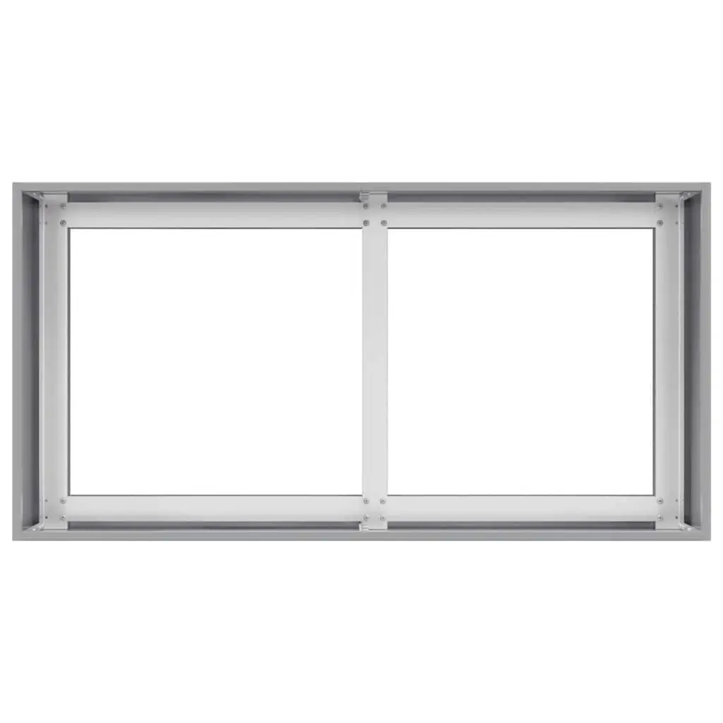 Galvanised Steel Planter Raised Garden Bed Outdoor 80x40x40cm