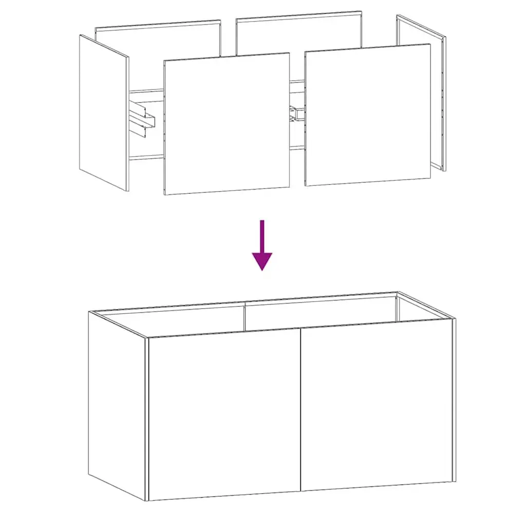 Galvanised Steel Planter Raised Garden Bed Outdoor 80x40x40cm