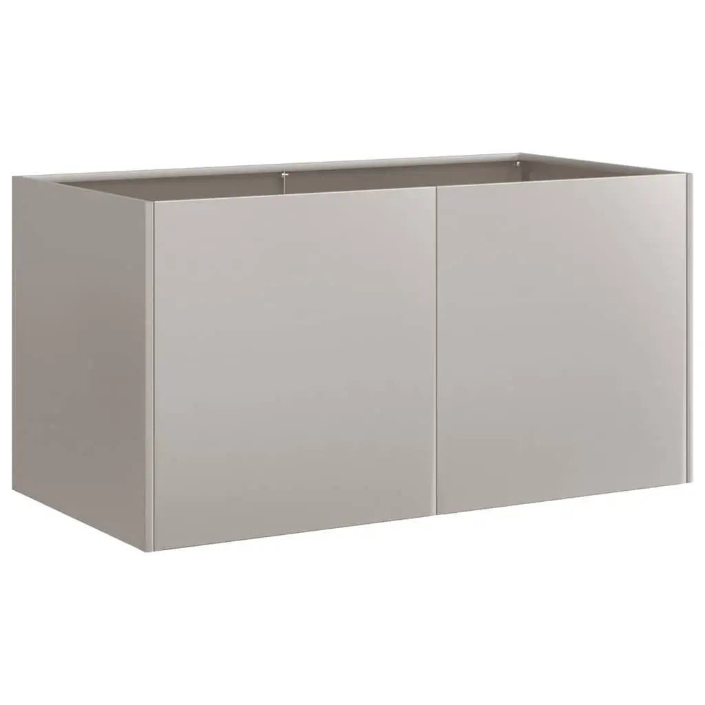Raised Garden Planter Box Outdoor Flower Bed 80 x 40 x 40 cm Weathering Steel Open Bottom