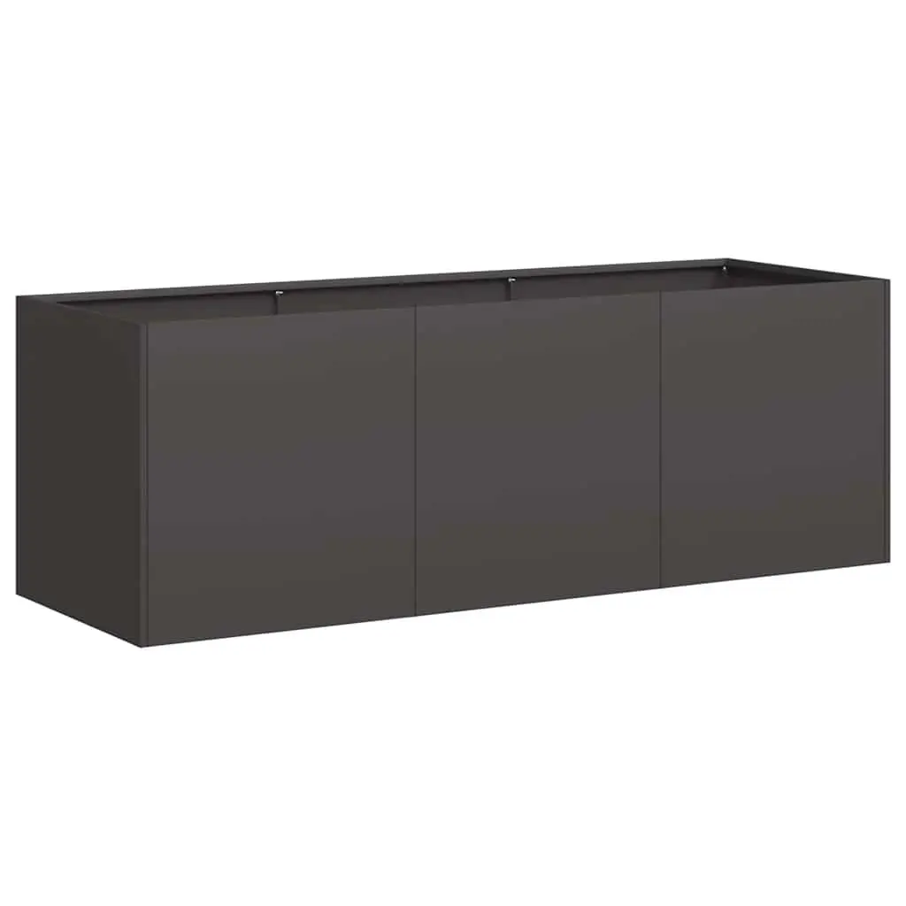 Raised Garden Planter Box Black 120x40x40 cm Outdoor Flower Bed Container