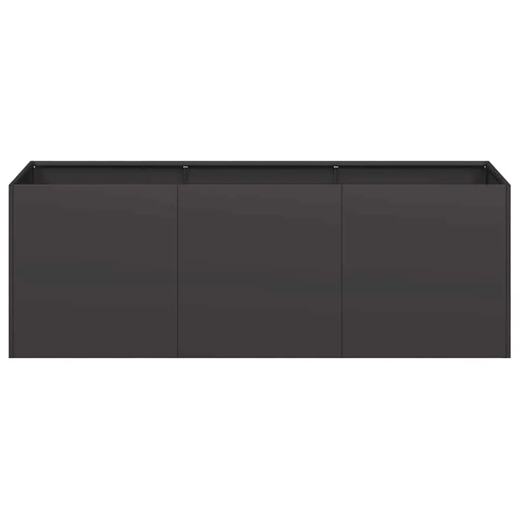 Raised Garden Planter Box Black 120x40x40 cm Outdoor Flower Bed Container