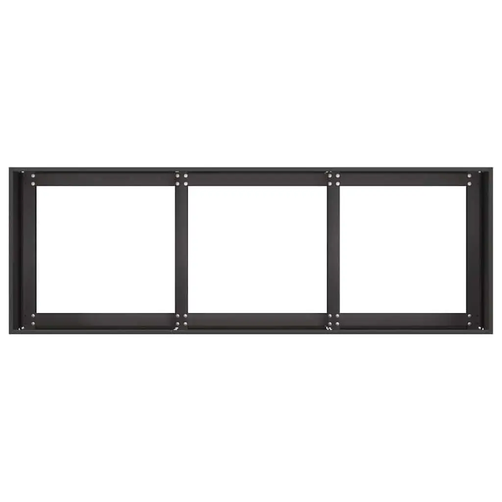Raised Garden Planter Box Black 120x40x40 cm Outdoor Flower Bed Container