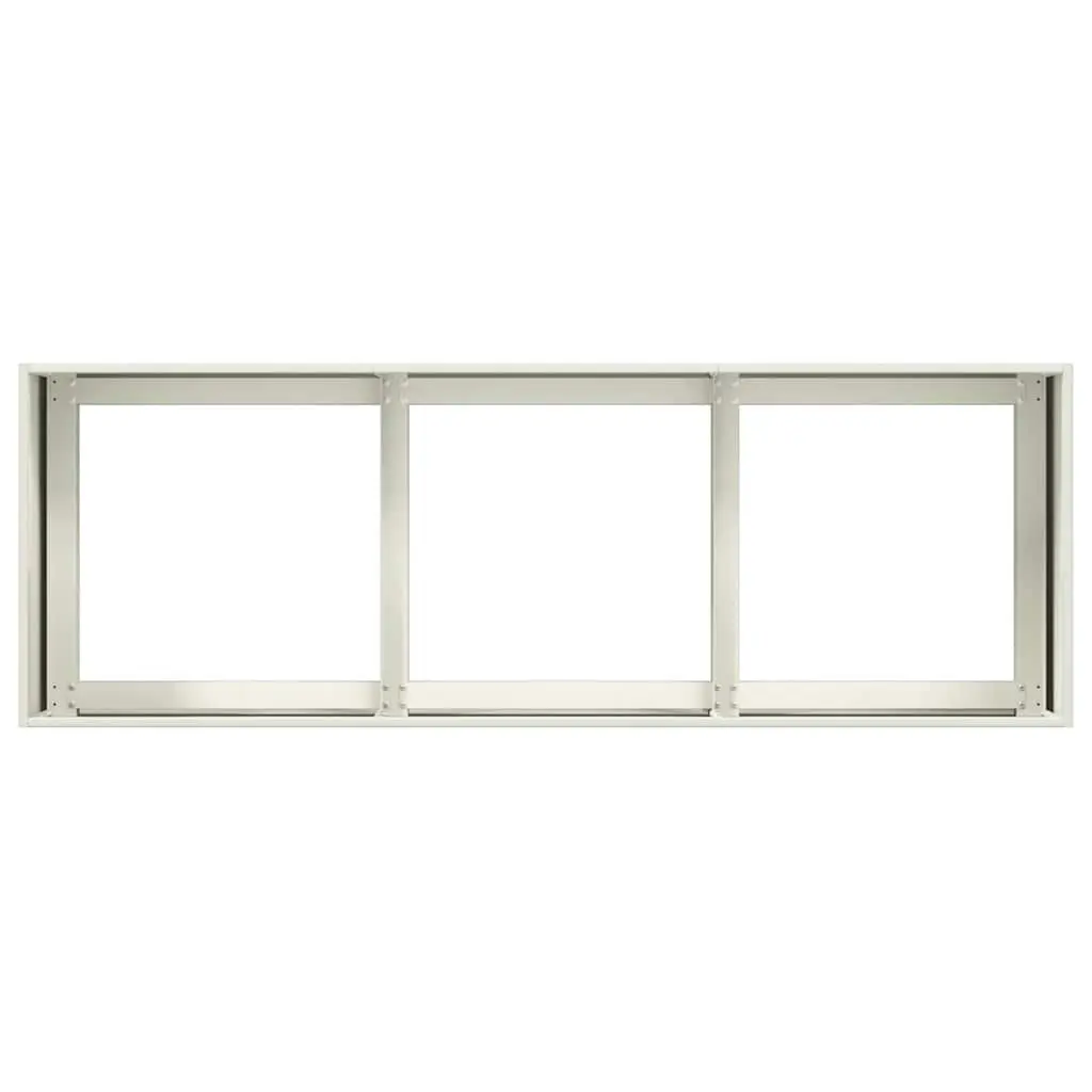 Planter Outdoor Garden White 120x40x40 cm Cold-rolled Steel Raised Bed