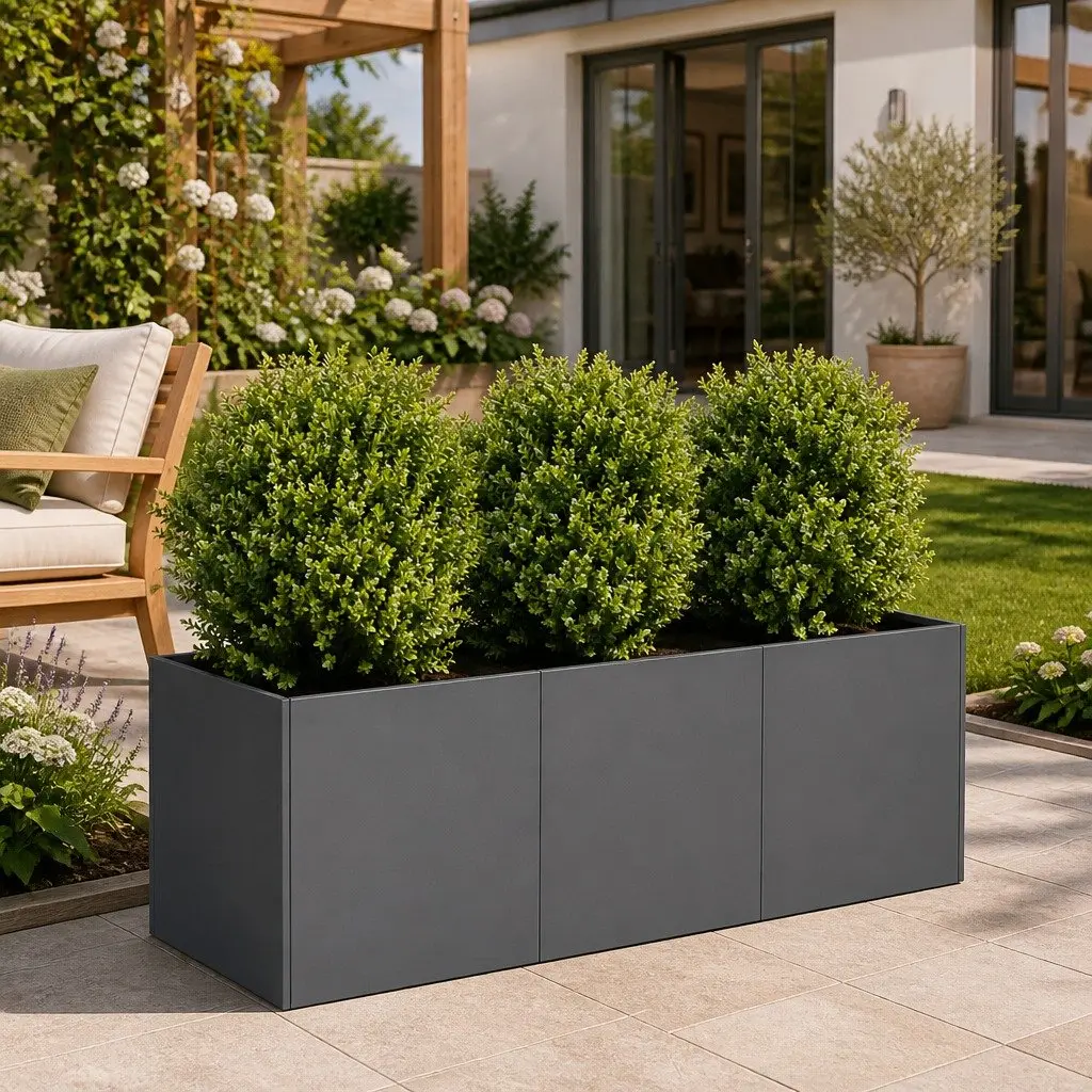 Cold-Rolled Steel Raised Garden Bed 120x40x40cm