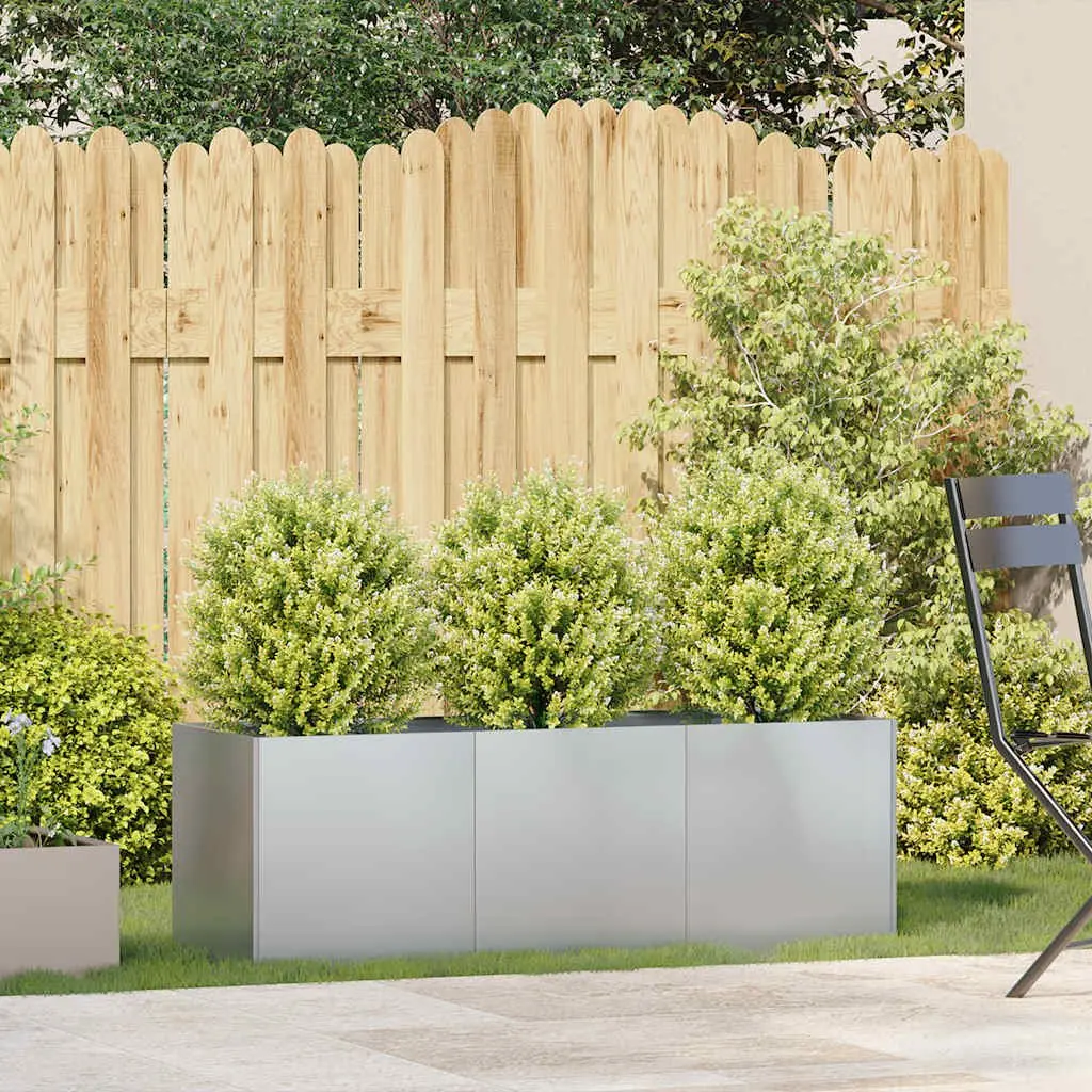 Galvanised Steel Planter Raised Garden Bed 120 x 40 cm