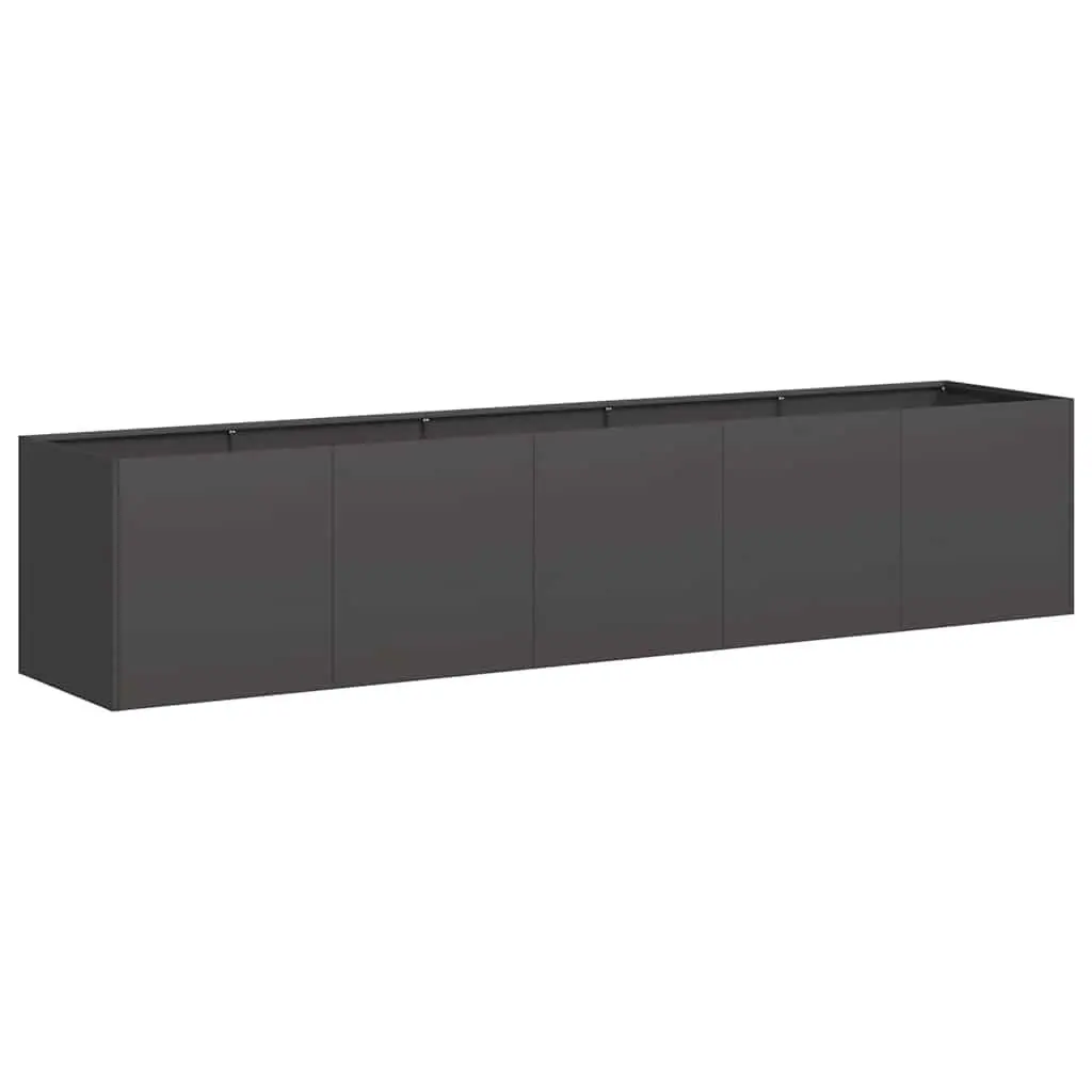 Raised Garden Bed Outdoor Planter Black 200x40x40 cm Cold-Rolled Steel