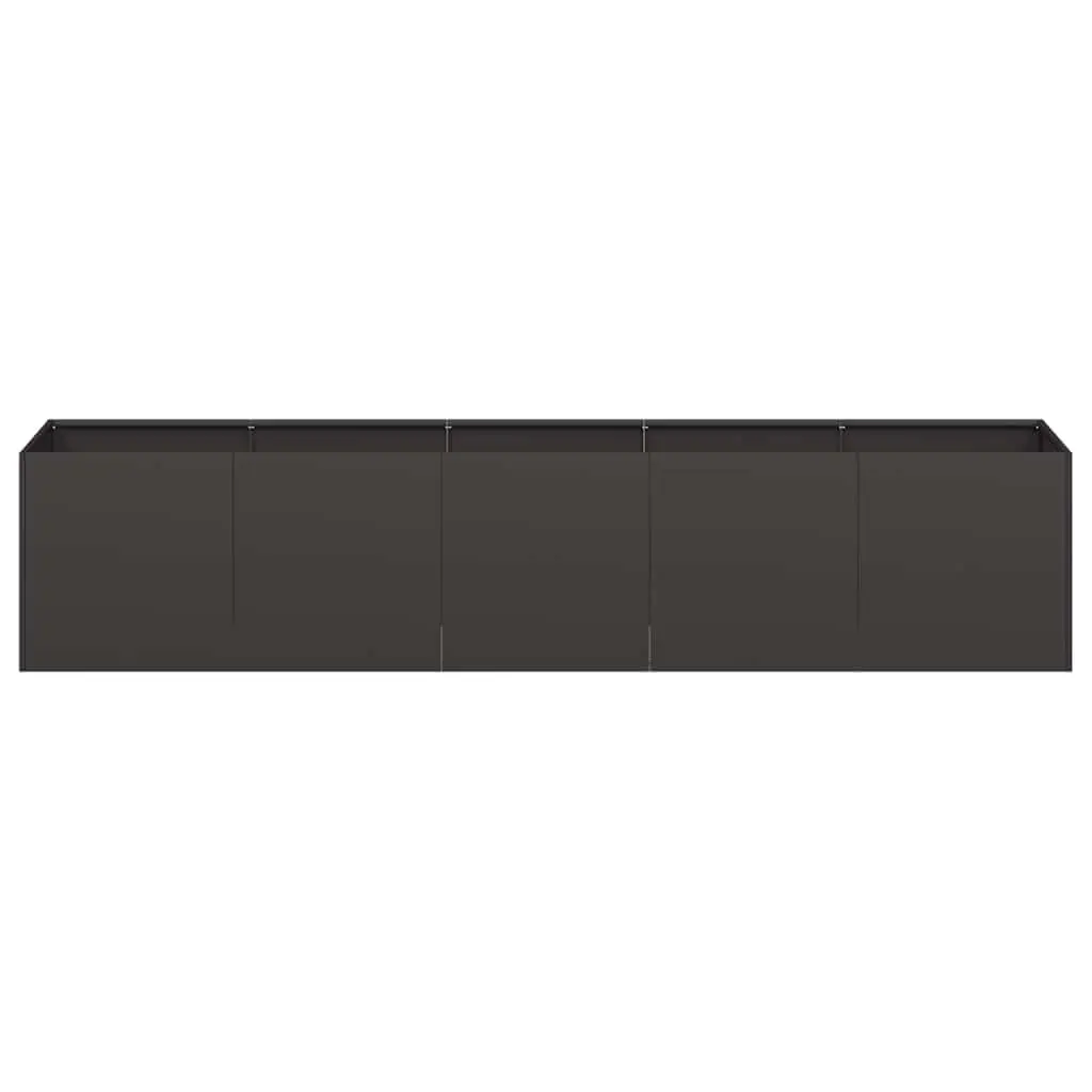 Raised Garden Bed Outdoor Planter Black 200x40x40 cm Cold-Rolled Steel