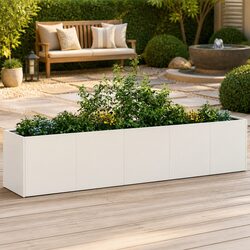 Specifications of White Raised Garden Planter Box 200x40x40 cm