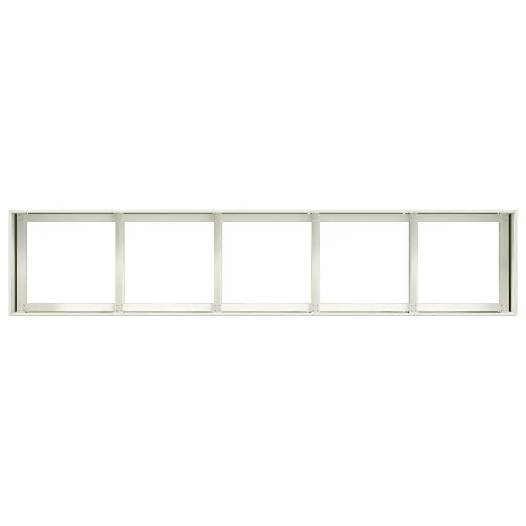 Raised Garden Planter Box Outdoor 200x40x40 cm Cold-Rolled Steel White