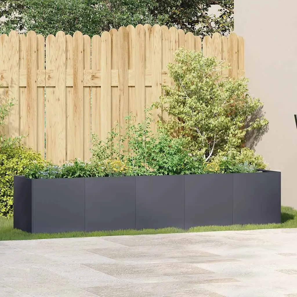 Raised Planter Box for Garden 200x40x40cm Anthracite