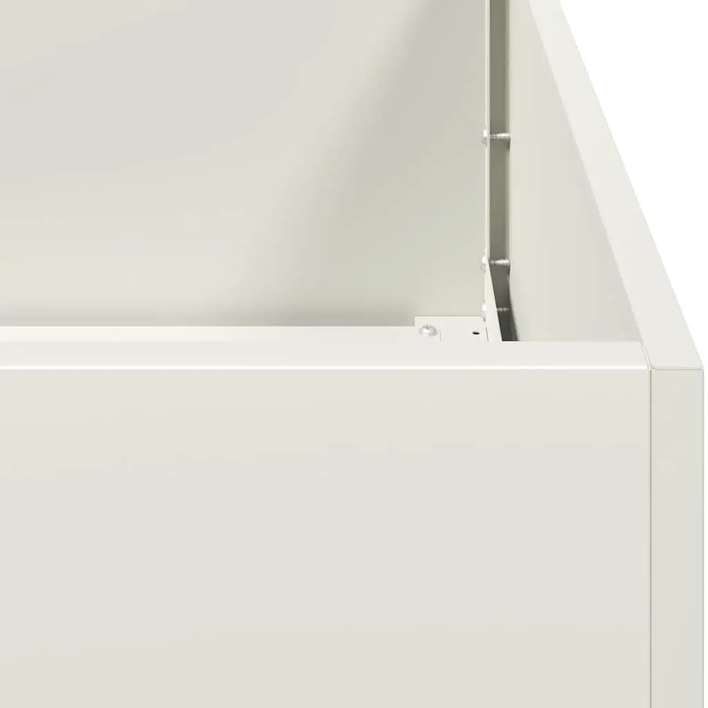 Cold-rolled Steel Planter White 280x40x40 cm Raised Garden Bed Outdoor